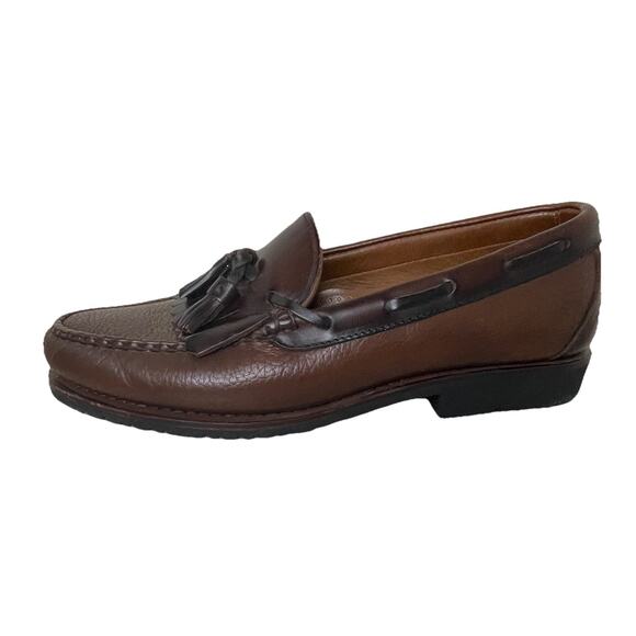Allen Edmonds Nashua- Men\'s Brown Leather Casual Loafers w/Tassels Sz 9.5 D main image 10